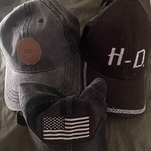 Harley-Davidson Black Cap with White Embroidery